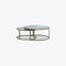 Ropley Nest Coffee Table – White Marble Glass